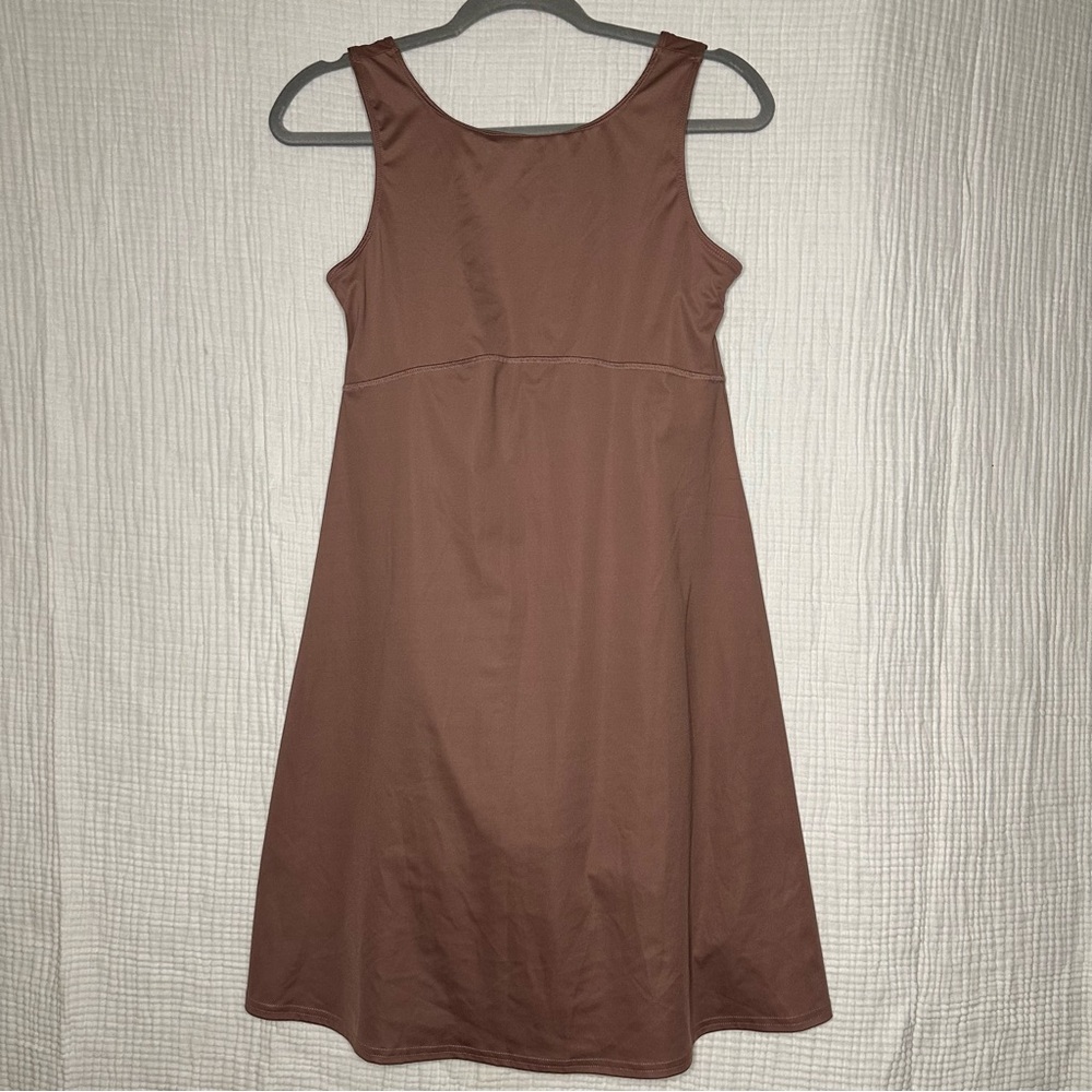 Columbia Womans Midway Bay Dress Omni Freeze Cool-Shorts Pockets Mauve XS